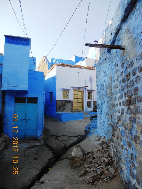 Blue City alleyway
