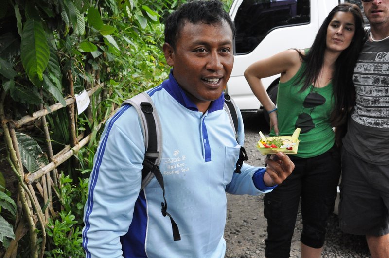 Wayan, one of our cycle guides