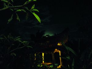 Moon rise at Sari Organic
