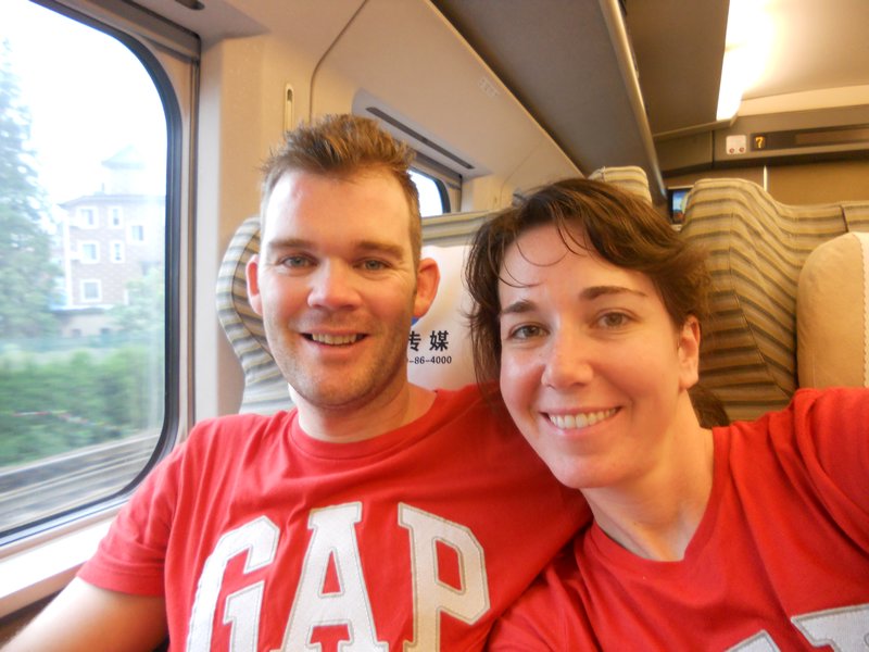 On the G train to Shanghai