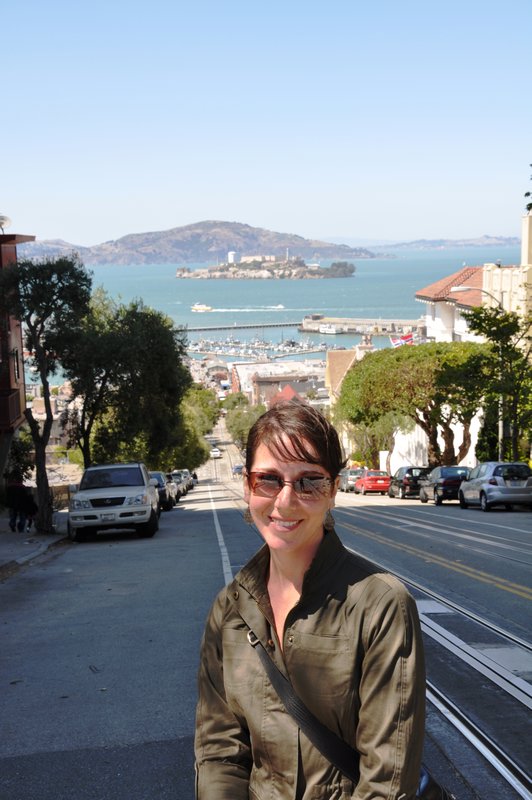 Alcatraz in the background