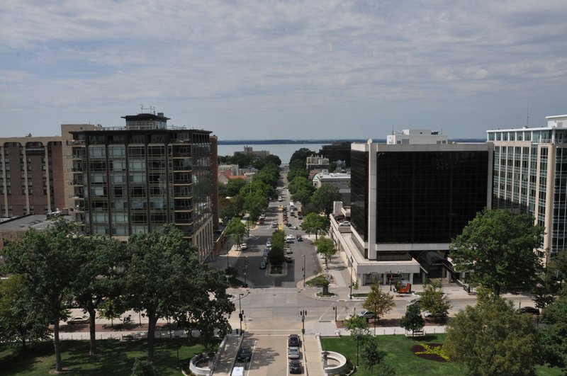 View from Observation Deck towards Lake Mendota
