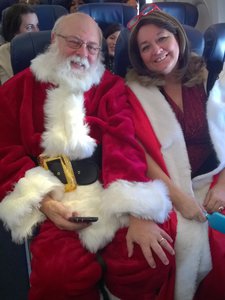 Spreading Southwest Airlines Holiday Cheer on Flight Santa 1 