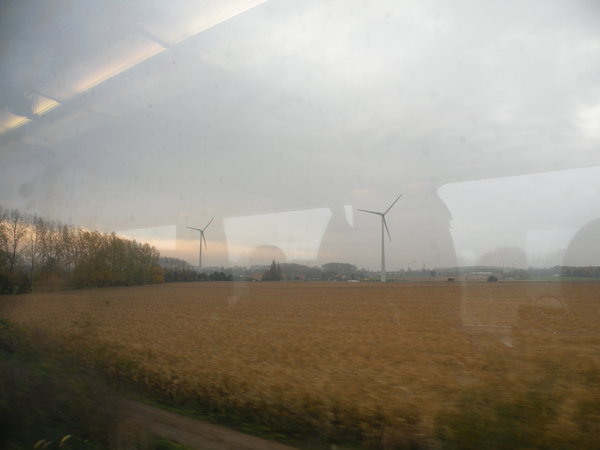 flemish Country Side from Train Window