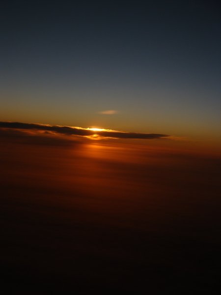 Maui said goodbye with a beautiful sunset =)