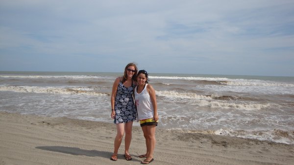 Maria and I at the beach