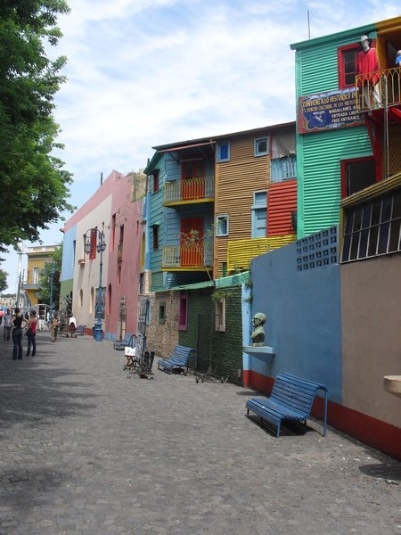 The coloured houses of La Boca