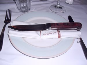 The steak knife