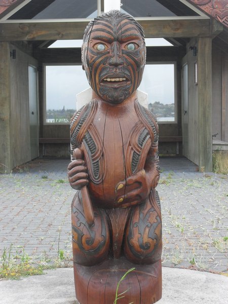 A Maori carving