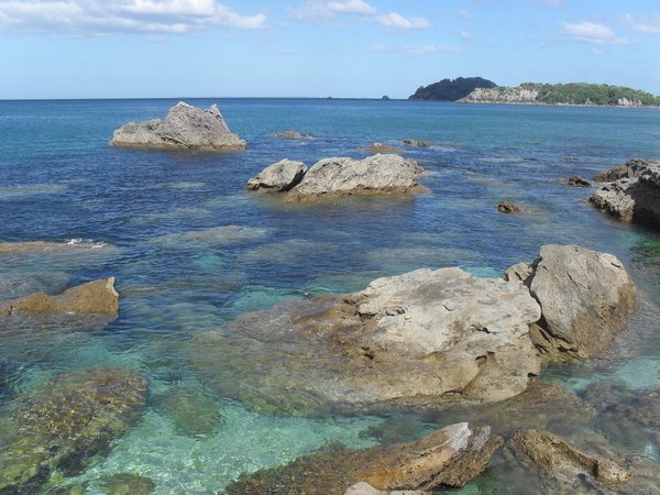 Rock pools at the base of Mount Maunganui