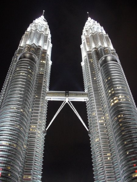 The Petronas Towers at night