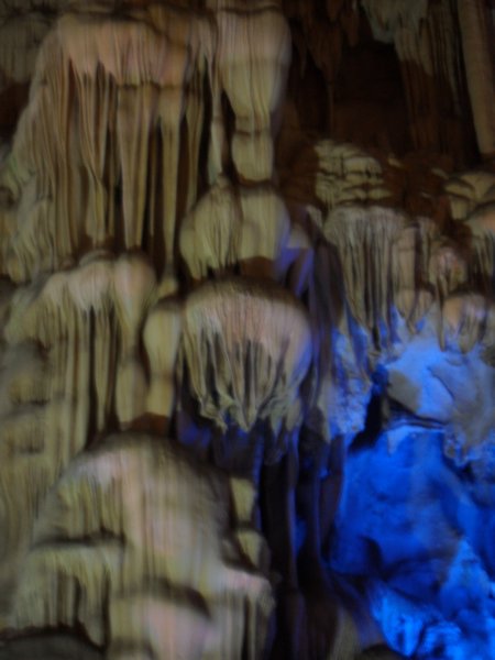 Inside the first cave