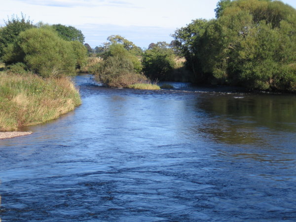 A river leading into the basin