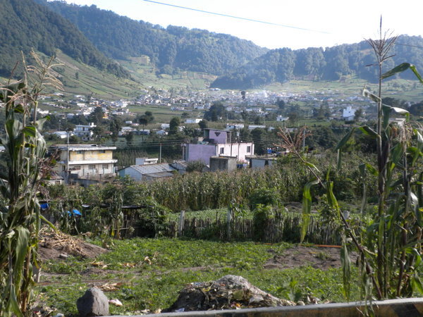 town from the volcano