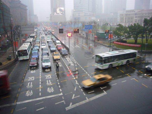 First rain of the New Year in Shanghai