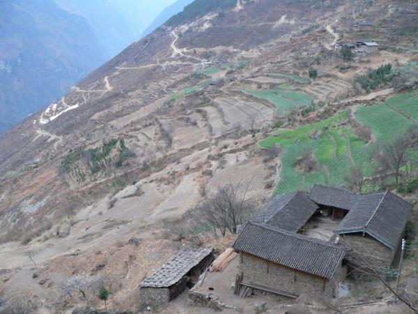 Farms and Terraced Fields - Tiger Leaping Gorge