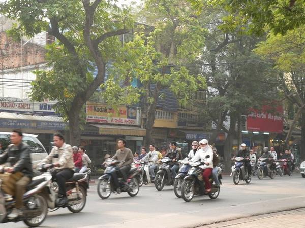 Moto madness in Hanoi