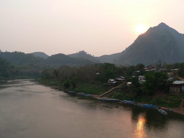 Sunset in Nong Khiaw, Laos