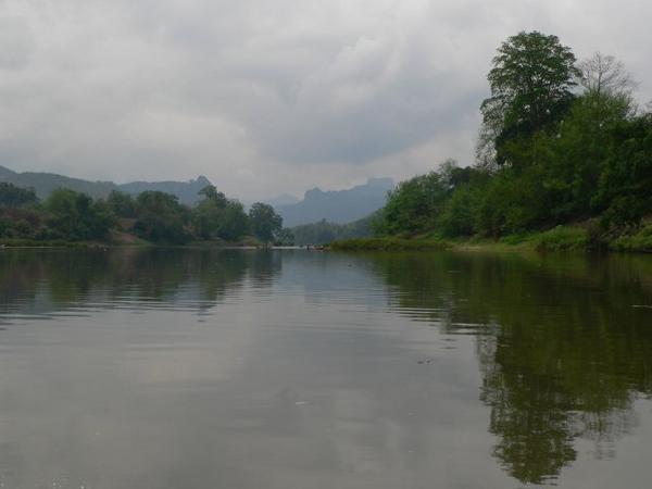 On Reflection, The River Nam Ou between Nong Khiaw and Luang Prabang