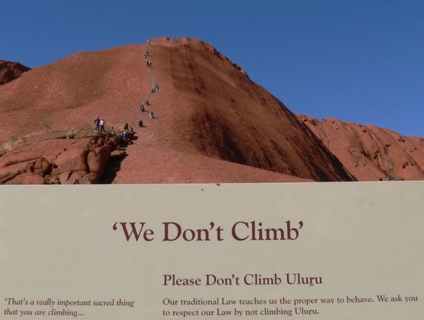 Respect for Others Beliefs, Uluru