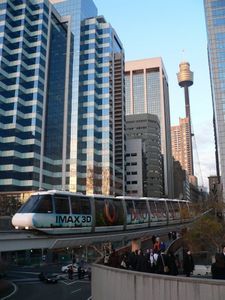 Monorail and Skytower, Sydney, NSW