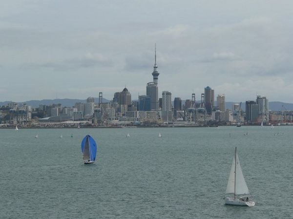 Sailing into Auckland