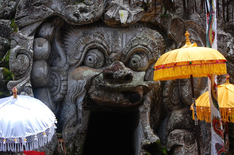 Entrance to a sacred elephant cave