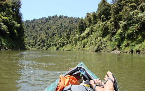 Wanganui Kayaking, well floating down the river