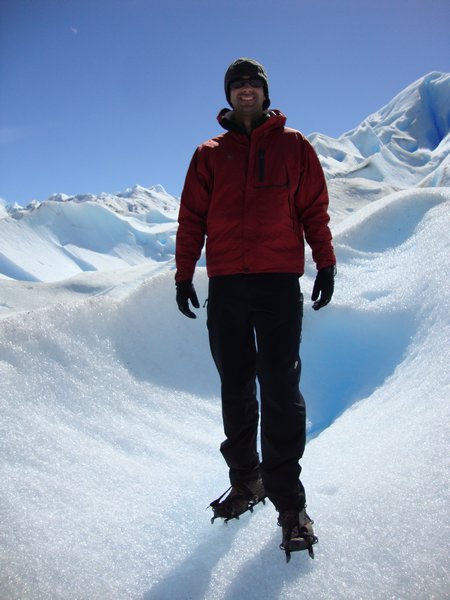 Me walking on the glacier