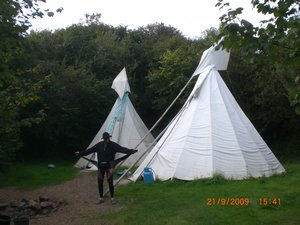 Patrick flying around his Tipi's