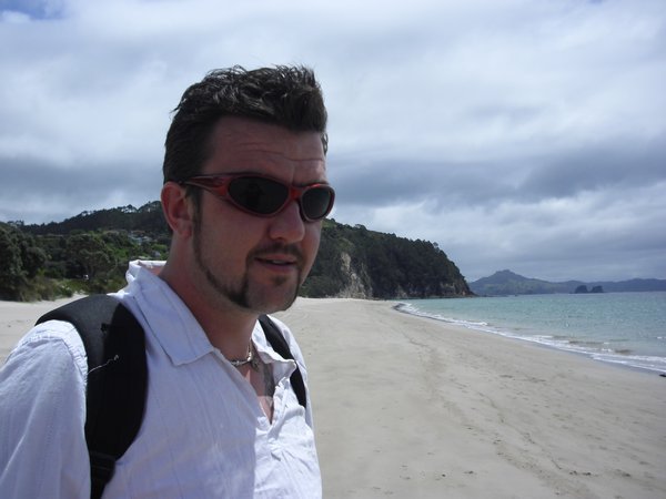 Liam on Hahei beach