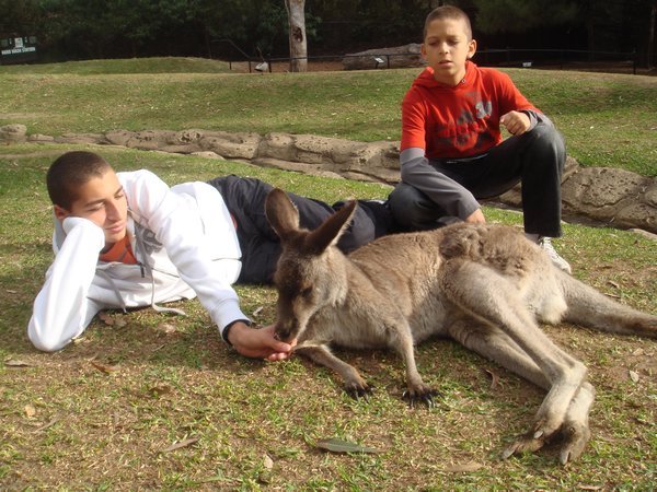 Me and Pete with the Kangaroo