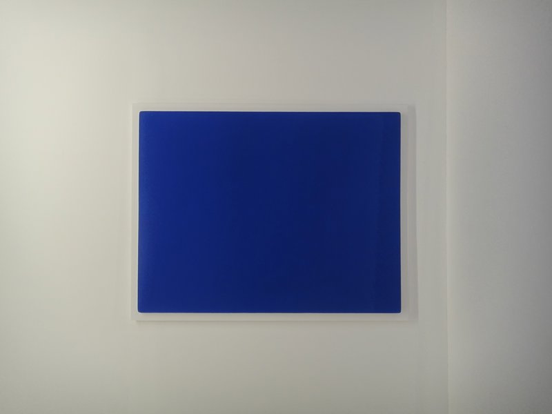 A Plain Blue Canvas Photo