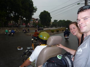 our first tuk tuk, Hanoi