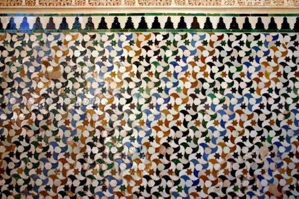Tesselatura tile wall in Alhambra