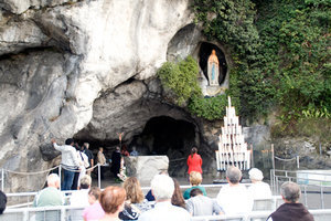The grotto at Lourdes