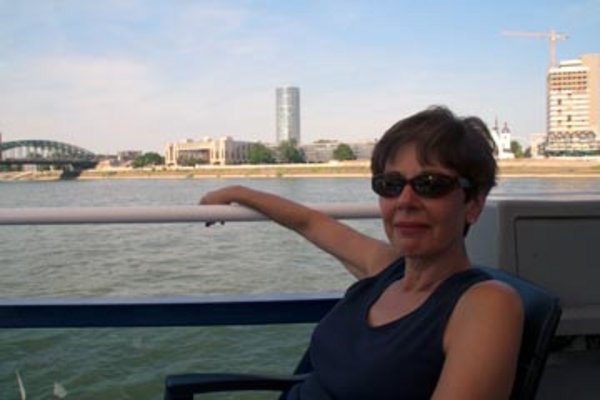 Jennie on Rhine cruise