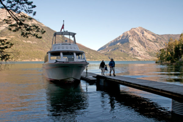 Dock at Crypt Lake trailhead