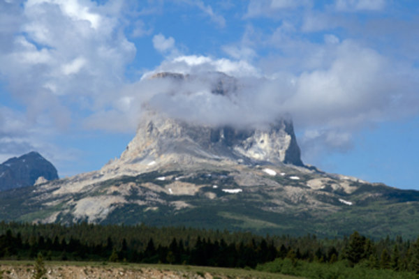Chief Mountain from a distance