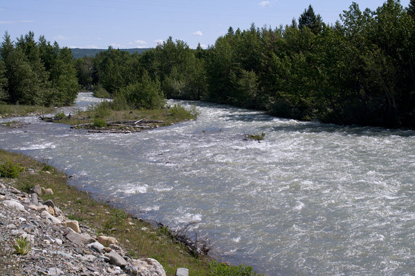 Glacier-fed river