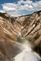 Grand Canyon of the Yellowstone from brink of Lower Falls
