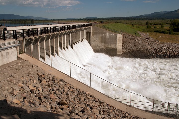 Jackson Lake Dam spillway
