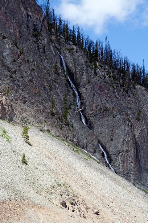 Waterfall near Yellowstone East Entrance