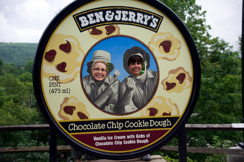 Jennie and Lucie, Ben and Jerry Factory, Waterbury, VT
