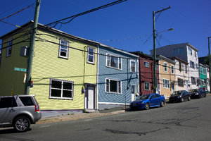 Colorful row houses, St. John's NL