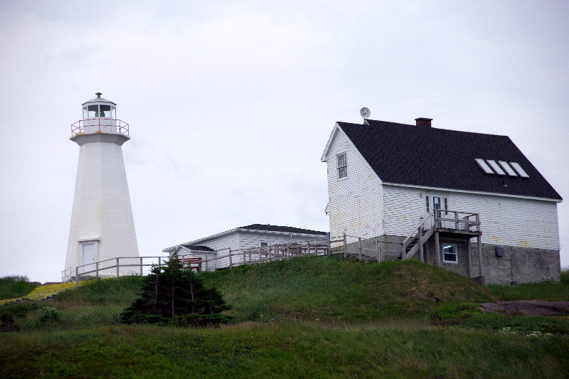 Cape Spear Lighthouse on coastline south of St. John's NL 071813