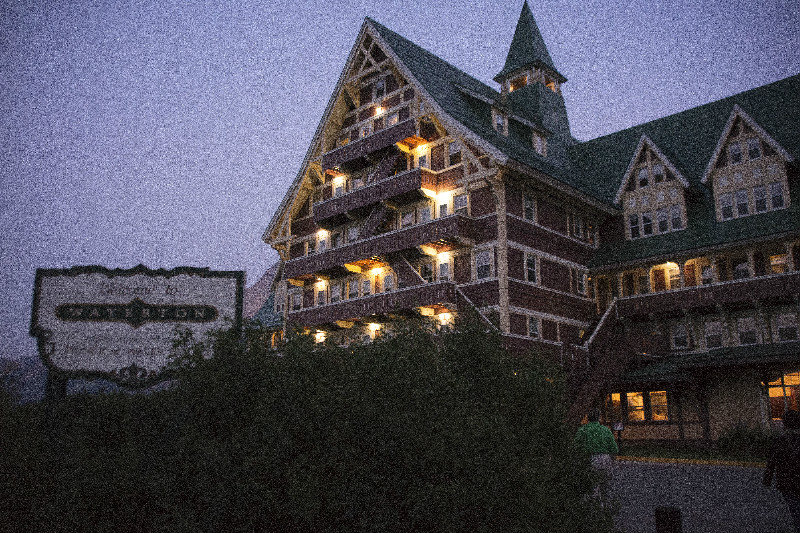 Prince of Wales Hotel in early evening
