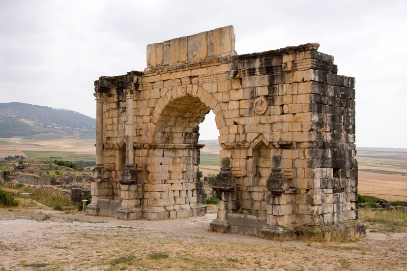 Morocco 2015 0435 Triumphal arch Volubilis archaeological site Morocco 051915