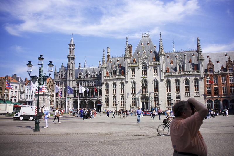 Brugge central market square