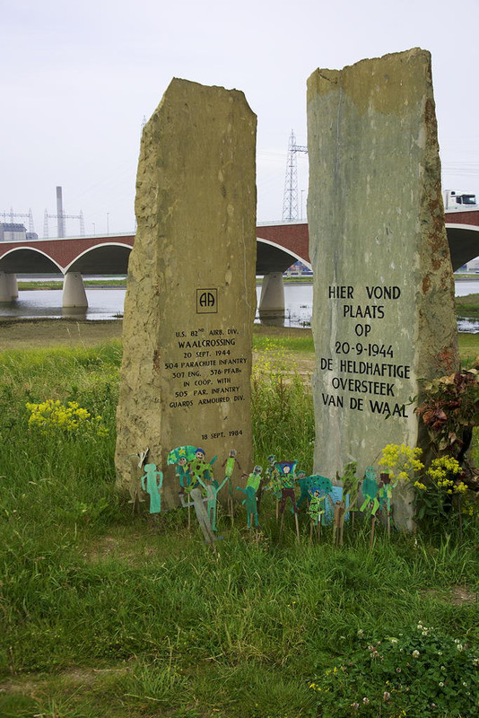 Memorial at site of Waal River crossing September 20, 1944